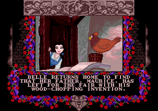 Disney's Beauty and the Beast: Belle's Quest (Genesis) screenshot: Cut scene