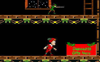 The Night Before Christmas (Windows 3.x) screenshot: ...and have to deliver it here