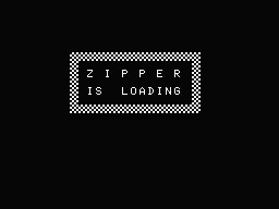 Zipper (MSX) screenshot: Zipper is loading.