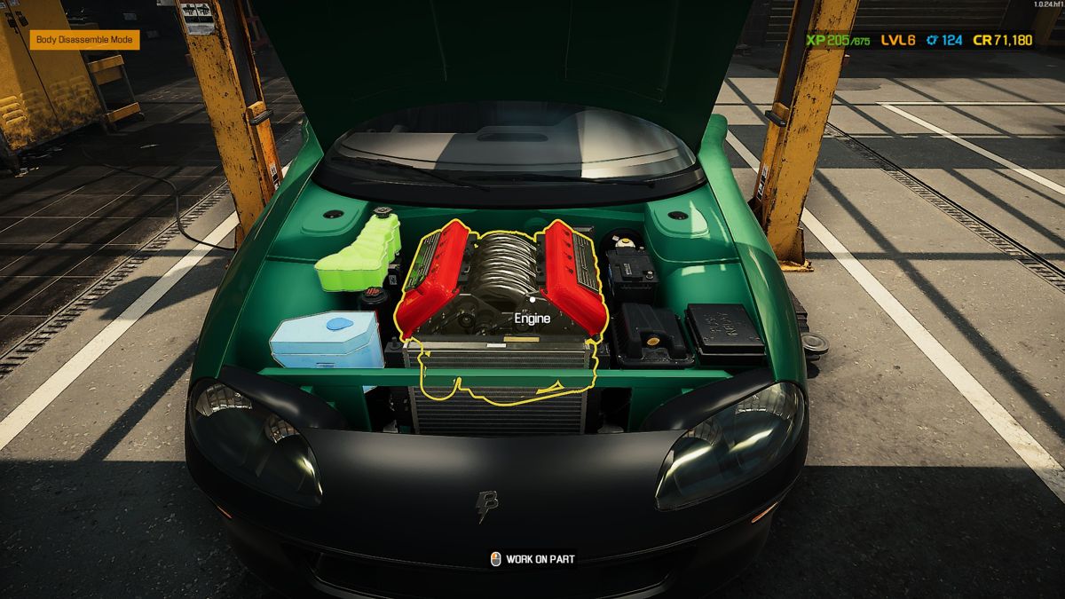 Car Mechanic Simulator 2021 (Windows) screenshot: Those fluids sure look topped-off.