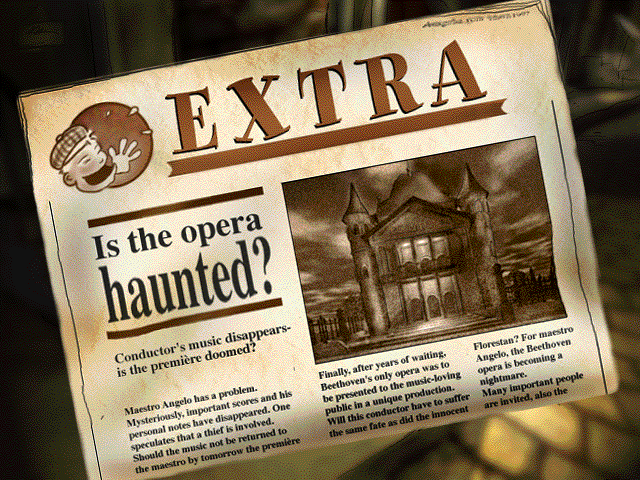 Opera Fatal (Windows 16-bit) screenshot: A screenshot from the intro movie