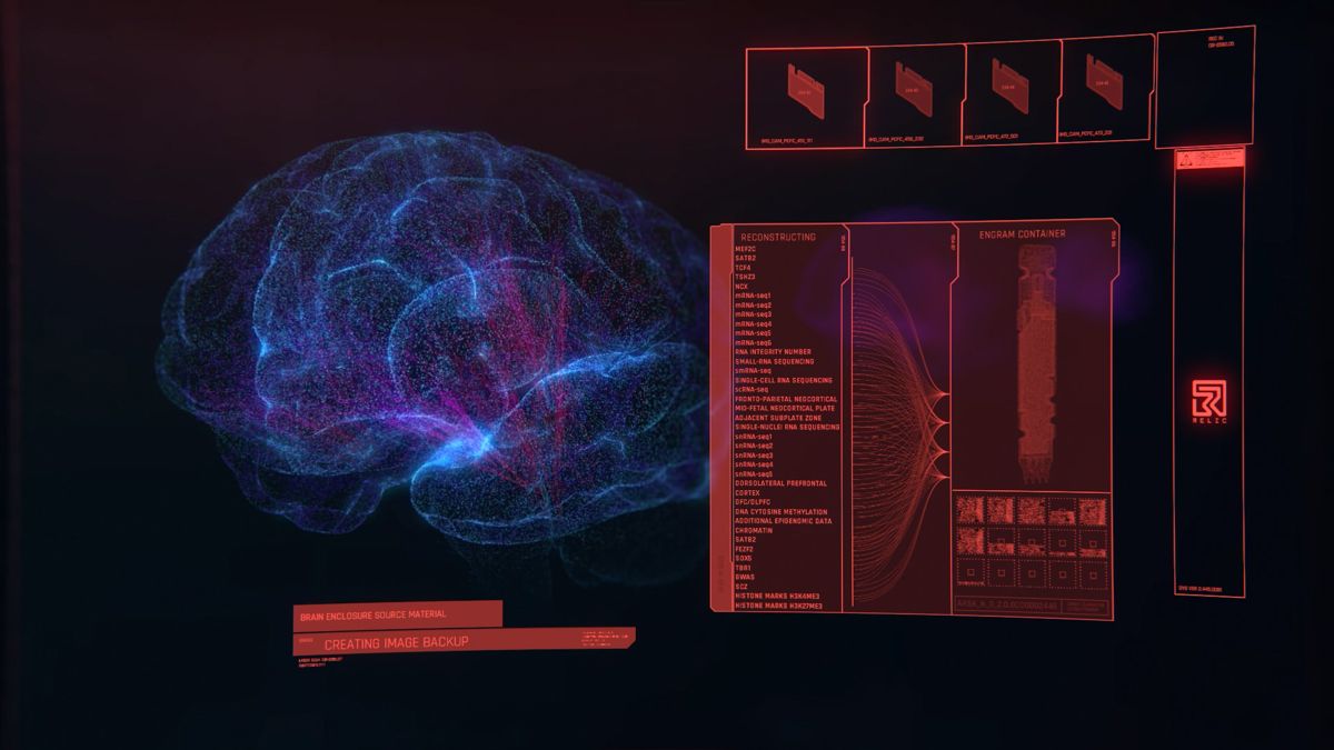 Cyberpunk 2077 (Windows) screenshot: Cyberpunk-looking sequence.
