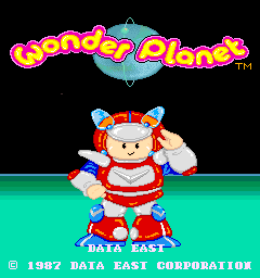 Wonder Planet (Arcade) screenshot: Title Screen