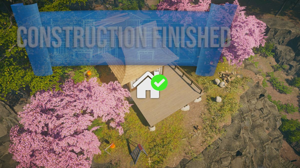 House Builder (Windows) screenshot: Stage completion!