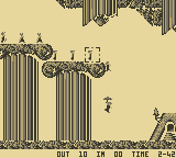 Lemmings (Game Boy) screenshot: Floaters