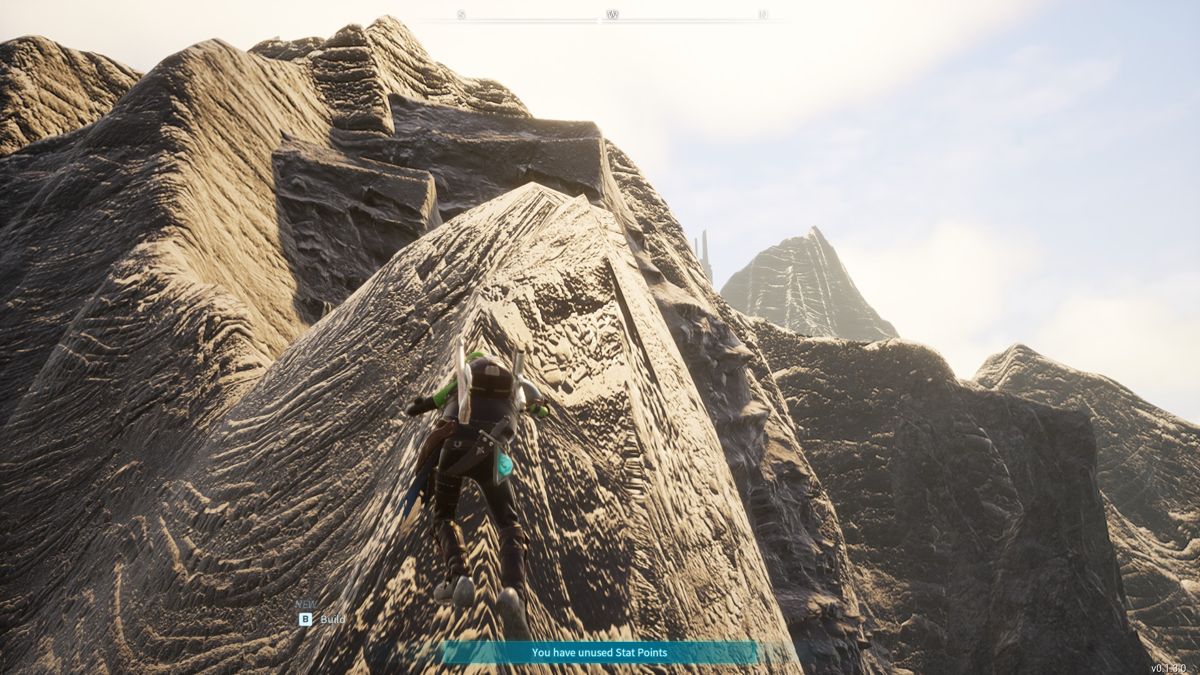 Palworld (Windows) screenshot: Climbing gets you places.