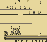 Lemmings (Game Boy) screenshot: Blockers