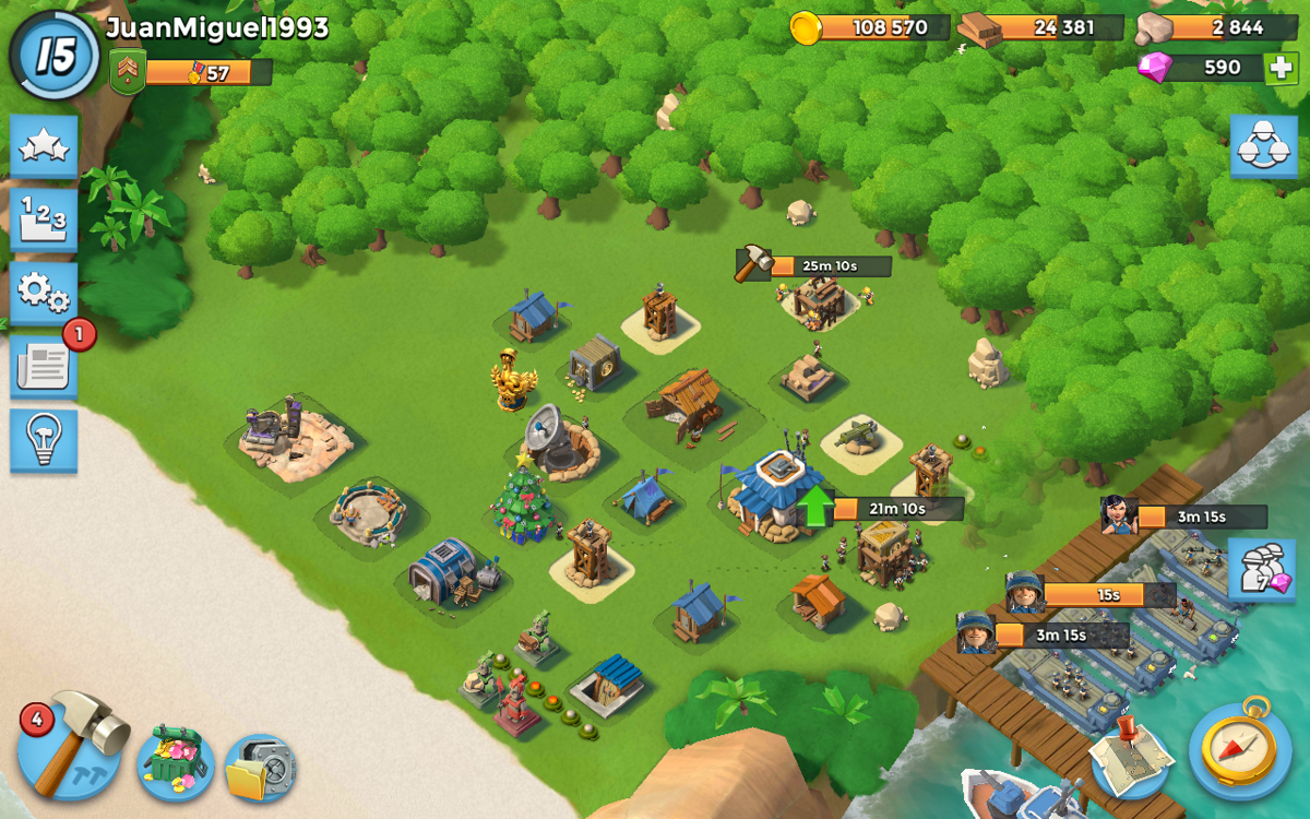 Screenshot of Boom Beach (Android, 2013) - MobyGames