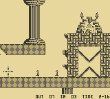 Lemmings (Game Boy) screenshot: Climbers