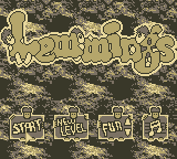 Lemmings (Game Boy) screenshot: Title Screen