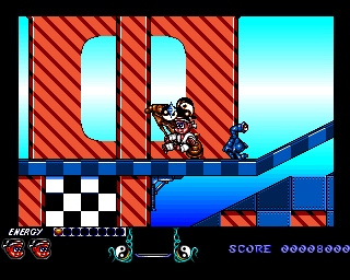 Dojo Dan (Amiga) screenshot: Another Deltoid level screen