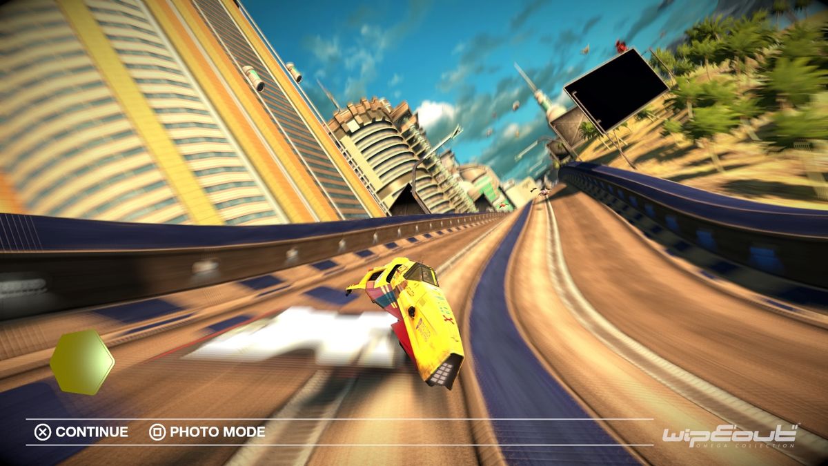 WipEout: Omega Collection (PlayStation 4) screenshot: Just finished a race in 1st place!