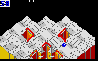 Marble Madness (Atari ST) screenshot: The beginner maze