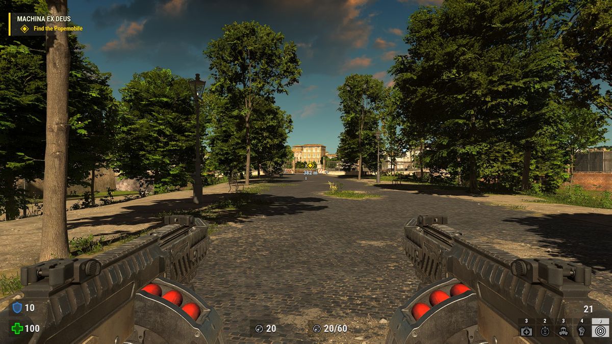 Serious Sam 4 (Windows) screenshot: With these guns, nothing can stop you.
