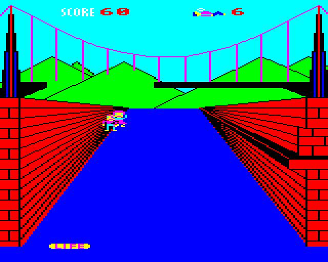 Lemming Syndrome (BBC Micro) screenshot: Bouncing Two
