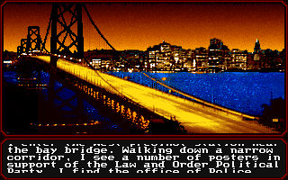 Mean Streets (DOS) screenshot: San Fransisco (MCGA/VGA)