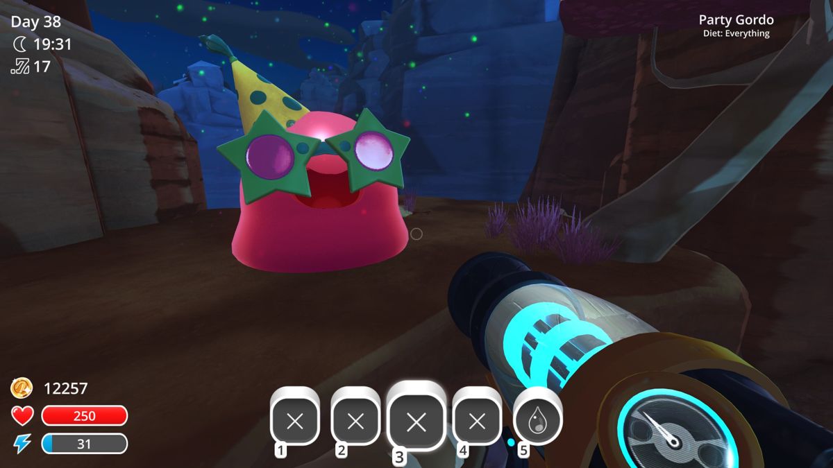 Slime Rancher (Windows) screenshot: Time to party!