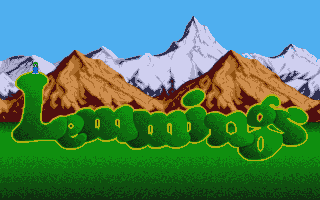 Lemmings (Atari ST) screenshot: Title screen