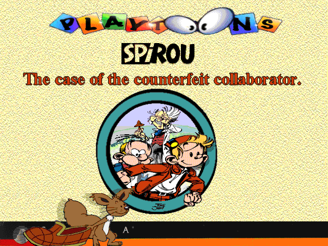 Playtoons 2: The Case of the Counterfeit Collaborator (Windows 3.x) screenshot: Title screen