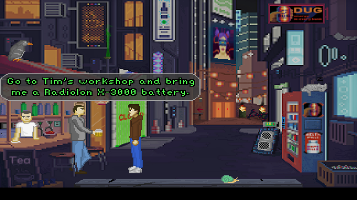 2080 Wall City Lockdown (Windows) screenshot: Alley before Samuel's appartment