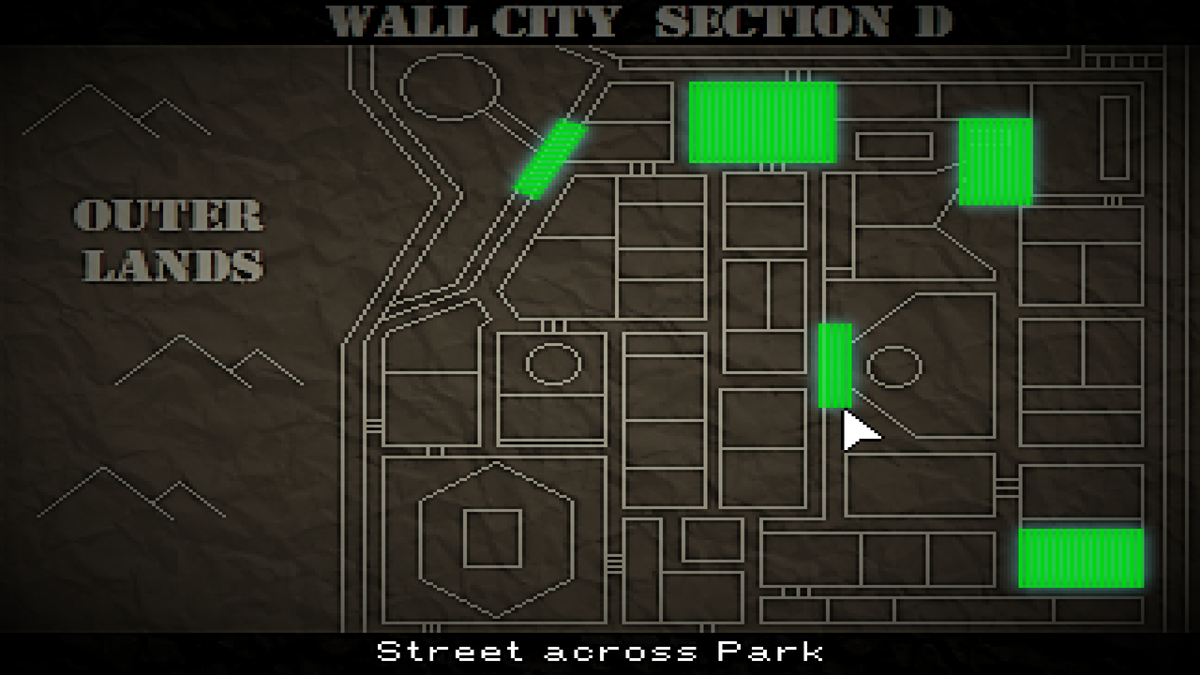 2080 Wall City Lockdown (Windows) screenshot: Full map of Section D