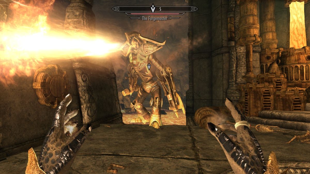 The Elder Scrolls V: Skyrim - Special Edition (Windows) screenshot: Oops, I made him angry.