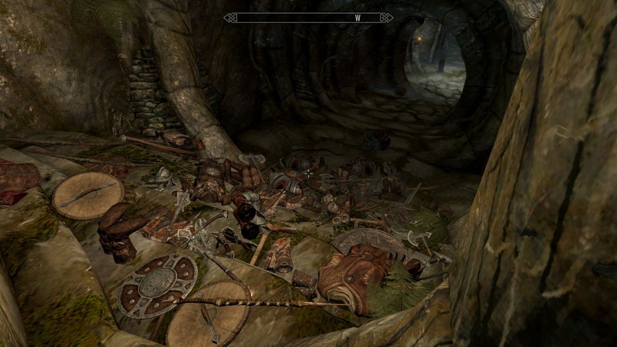 The Elder Scrolls V: Skyrim - Special Edition (Windows) screenshot: Sometimes, you just can't carry it all...