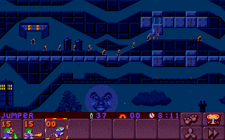 Lemmings 2: The Tribes (DOS) screenshot: The Shadow