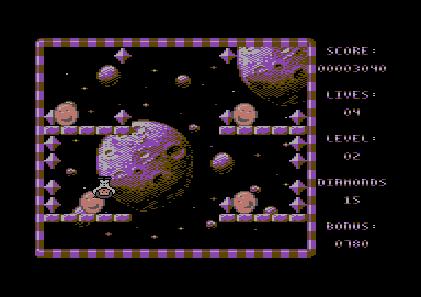 Baby Jack (Commodore 64) screenshot: Dying