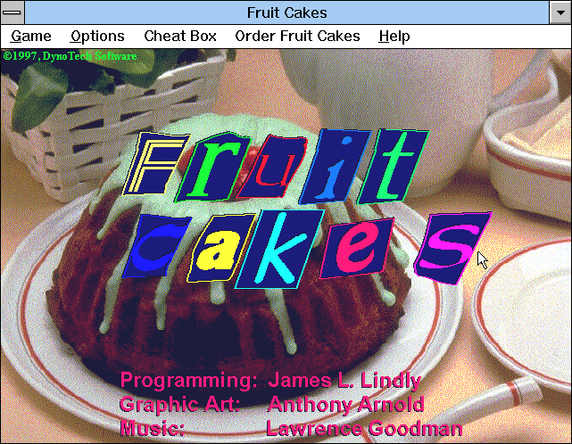 Fruit Cakes (Windows 3.x) screenshot: Title screen