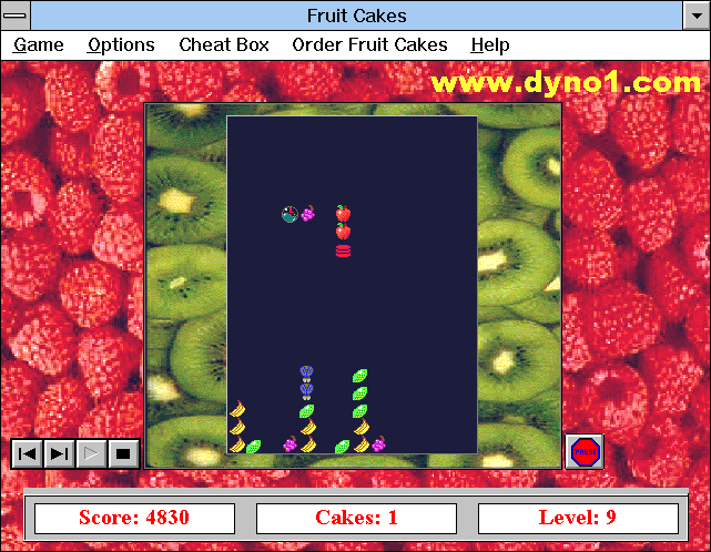 Fruit Cakes (Windows 3.x) screenshot: I feel like fruit kebabs tonight