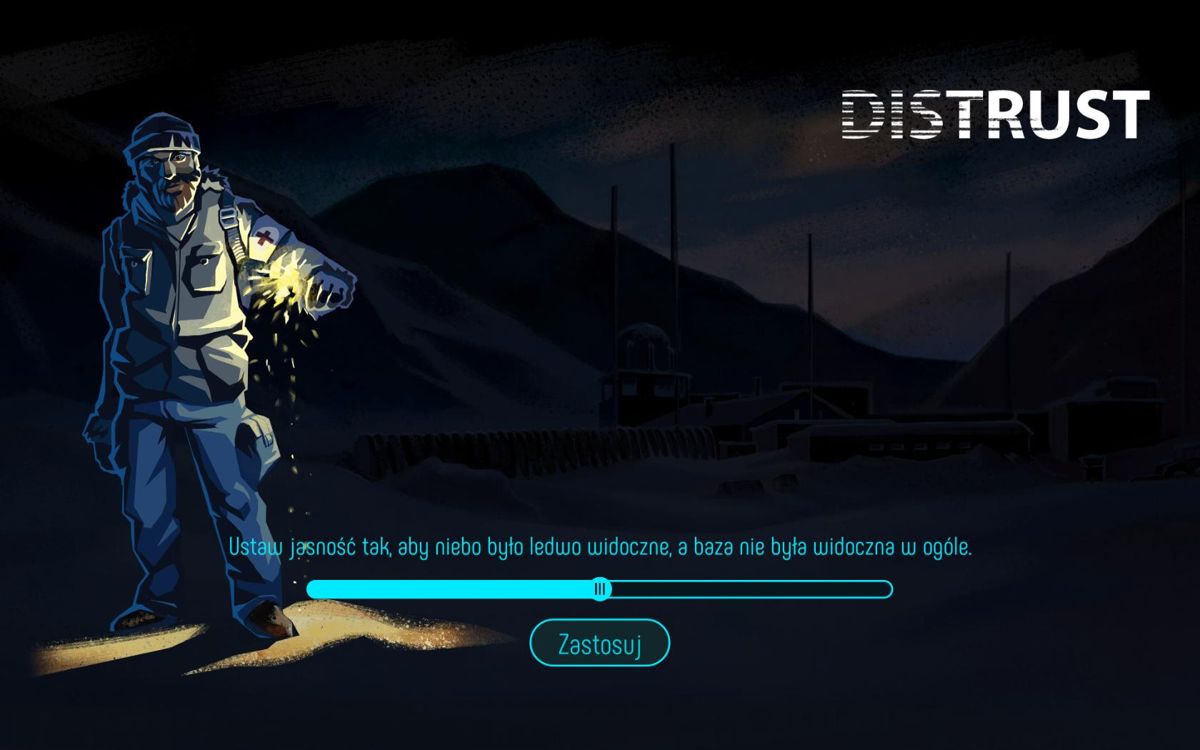 Distrust (Windows) screenshot: loading - searching in the dark