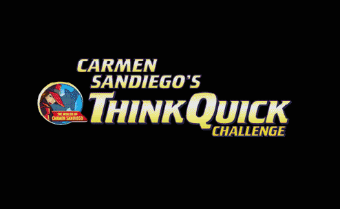 Carmen Sandiego's ThinkQuick Challenge (Windows) screenshot: Title screen
