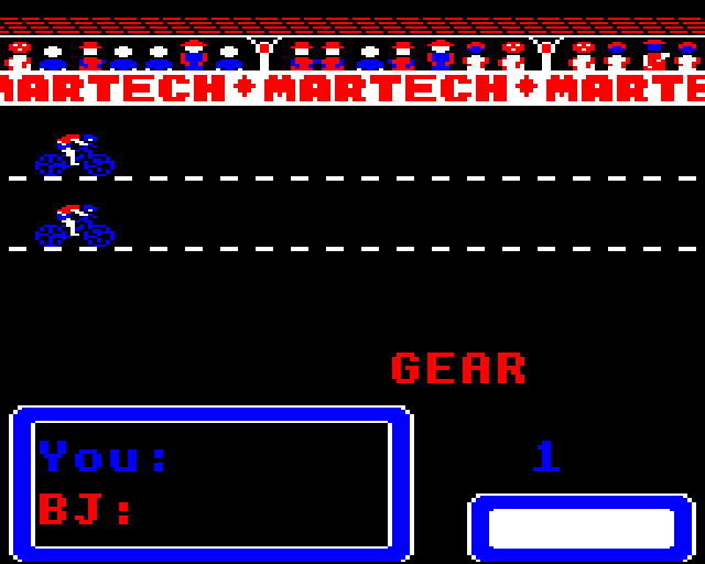 Brian Jacks Superstar Challenge (BBC Micro) screenshot: Bicycling