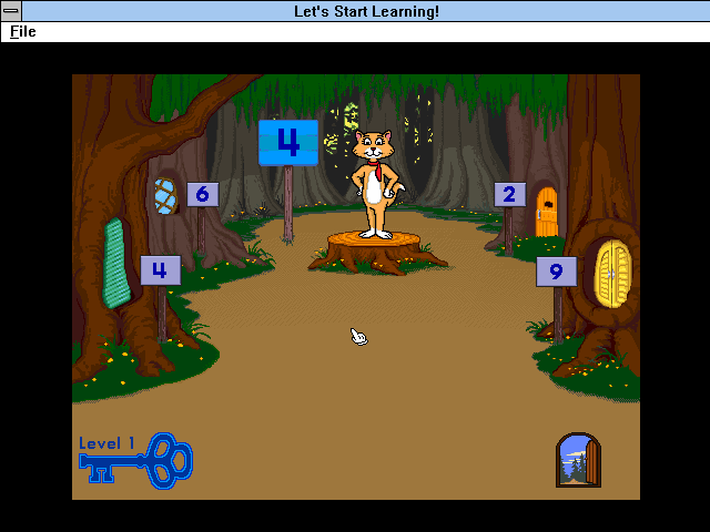 Reader Rabbit and Friends: Let's Start Learning! (Windows 3.x) screenshot: Counting Club