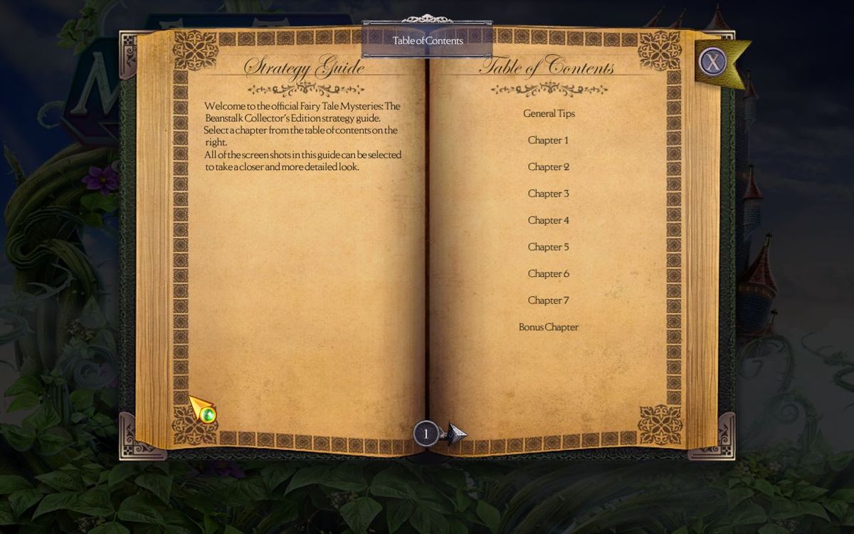 Fairy Tale Mysteries 2: The Beanstalk (Collector's Edition) (Windows) screenshot: The Collector's Edition includes a strategy guide