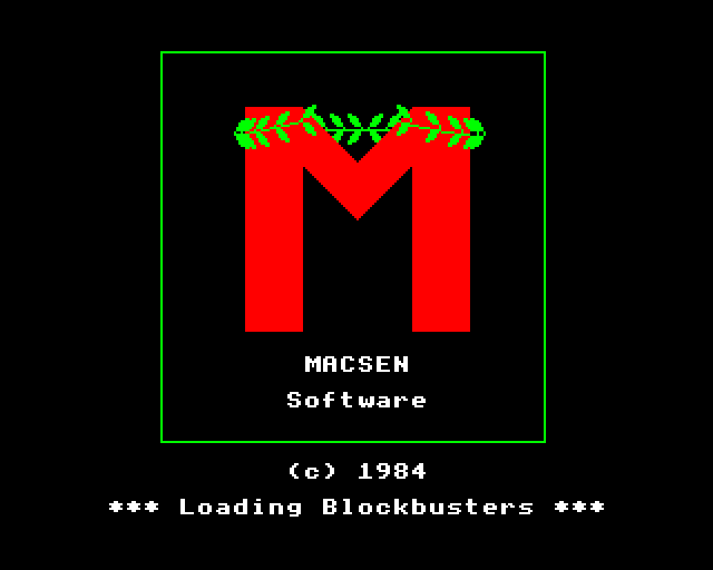 Blockbusters (BBC Micro) screenshot: Loading
