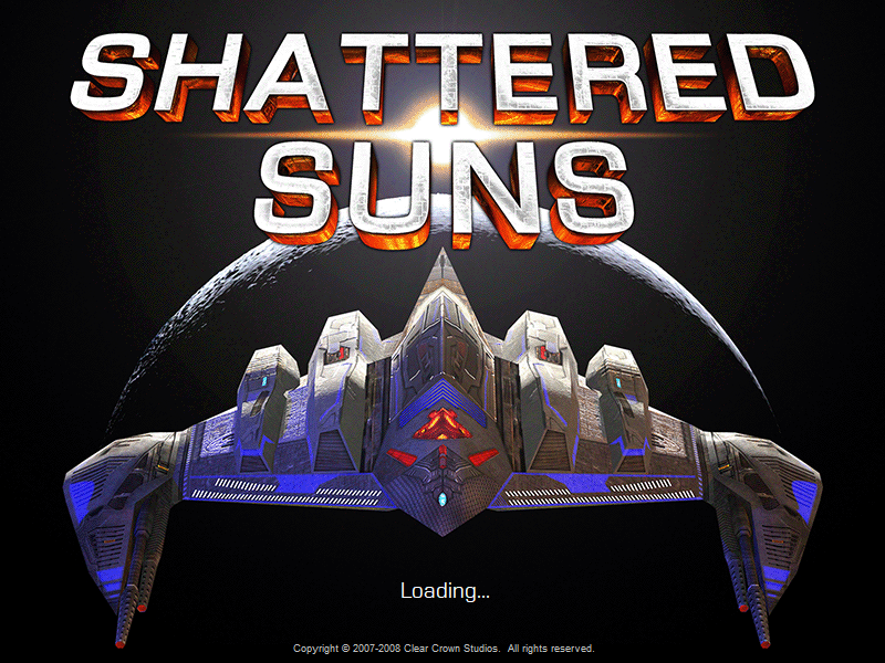 Shattered Suns (Windows) screenshot: Game application loading screen