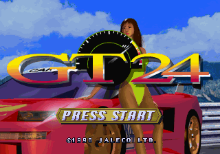 GT24 (SEGA Saturn) screenshot: Title screen