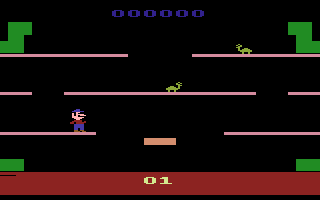 Mario Bros. (Atari 2600) screenshot: Starting a one-player game.