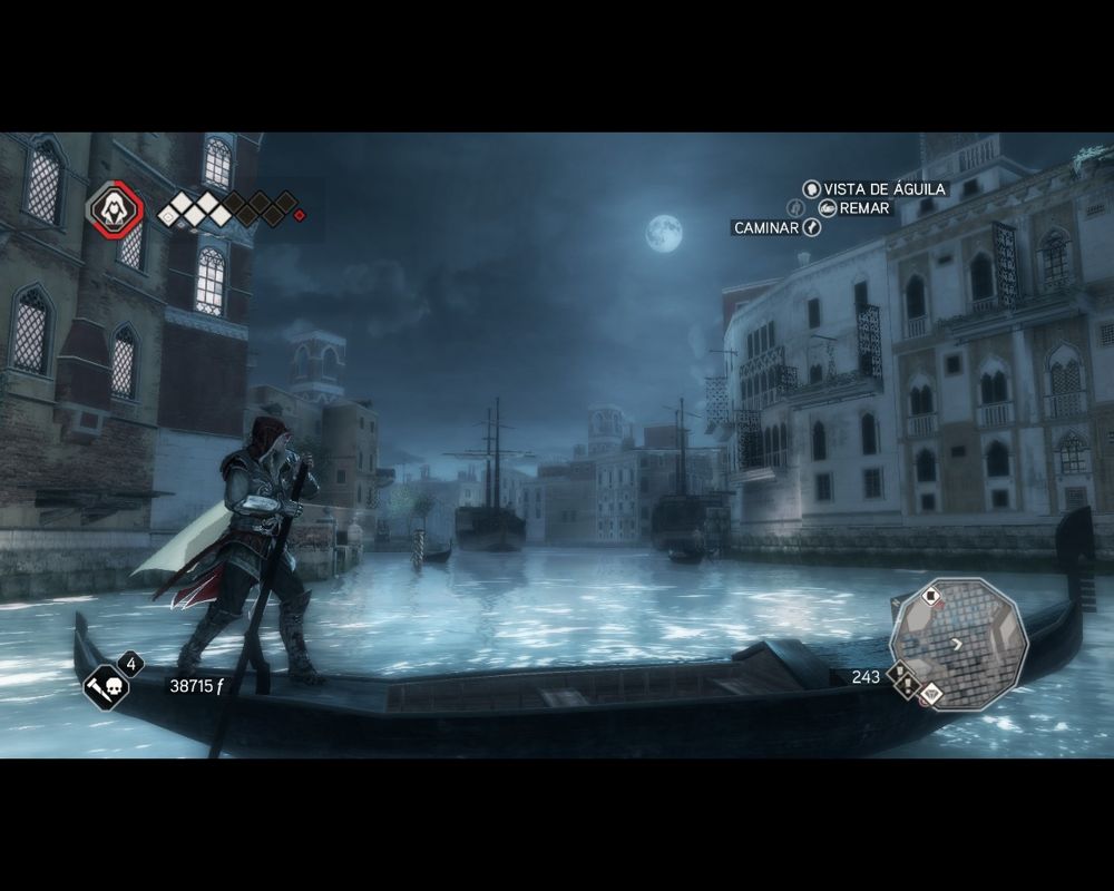 Assassin's Creed II (Windows) screenshot: Venice at night... Romantic atmosphere