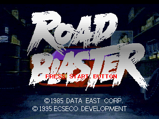 Thunder Storm LX-3 & Road Blaster (SEGA Saturn) screenshot: Title screen (Road Blaster)