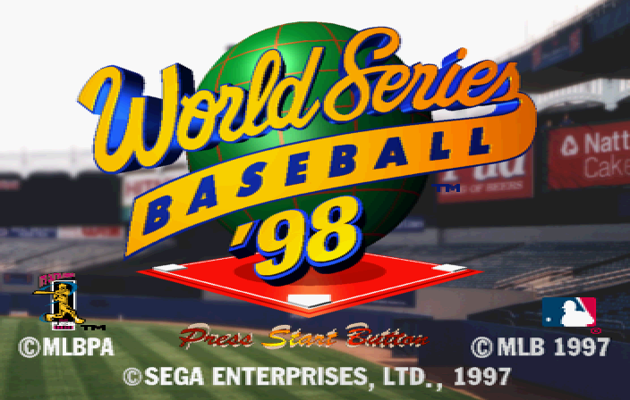 World Series Baseball 98 (SEGA Saturn) screenshot: Title screen