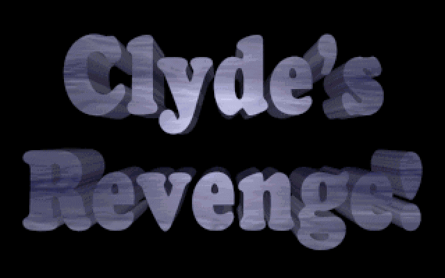 Clyde's Revenge (DOS) screenshot: Title Screen