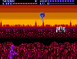Assault City (SEGA Master System) screenshot: Battle 1