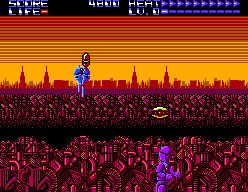 Assault City (SEGA Master System) screenshot: Get all the power-ups you can, but if you get this one, you'll be sorry