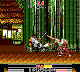 Samurai Shodown (Game Gear) screenshot: Ouch!