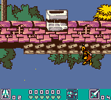 Les Visiteurs (Game Boy Color) screenshot: Jacquouille going ape