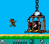 Les Visiteurs (Game Boy Color) screenshot: We found a witch!