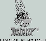 Astérix (Game Boy) screenshot: Title screen